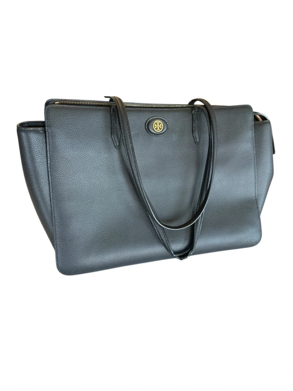Tory Burch Robinson Pebbled Leather Tote Bag